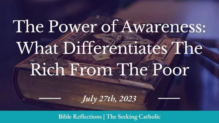 The Power of Awareness, What Differentiates The Rich From The Poor