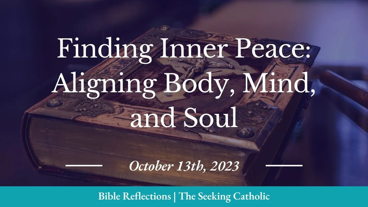 Bible in the background place on table at an angle, overlay with title of blog