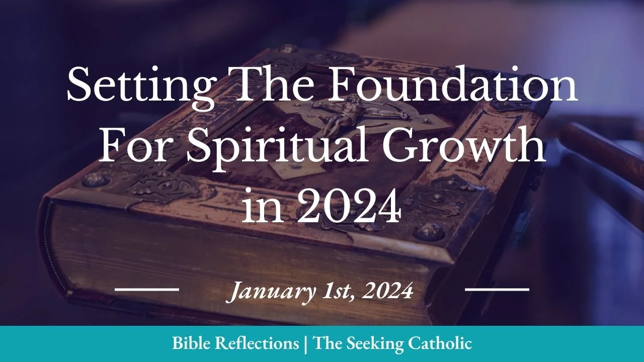 golden bible sitting on table with a dark overlay highlighting the title of the post.