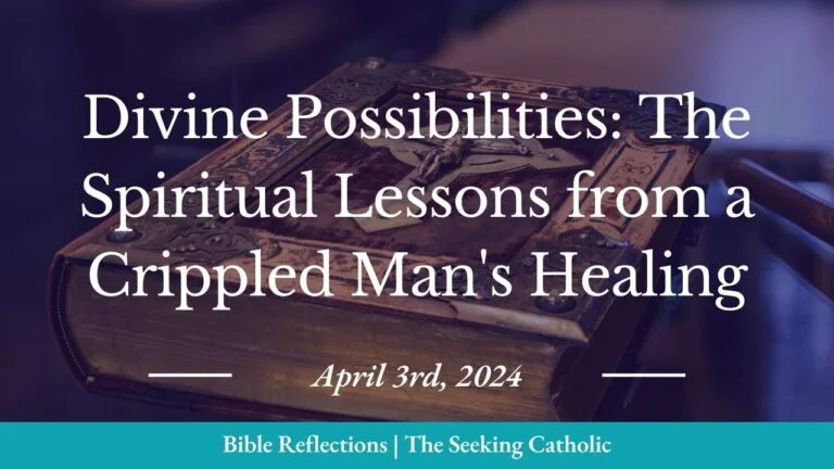 golden Bible sitting at an angle on a table, dark overlay to highlight the title of the post