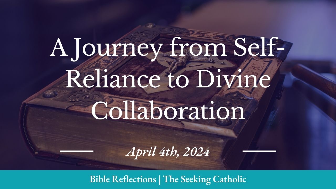 golden Bible sitting at an angle on a table, dark overlay to highlight the title of the post