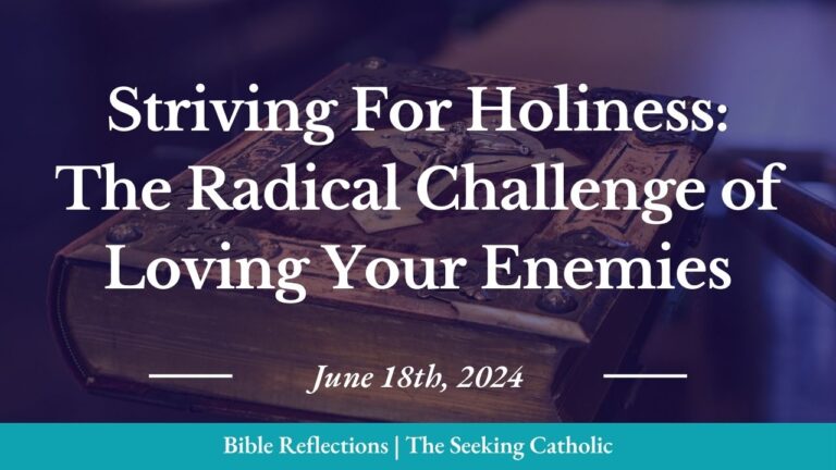 Striving For Holiness: The Radical Challenge of Loving Your Enemies