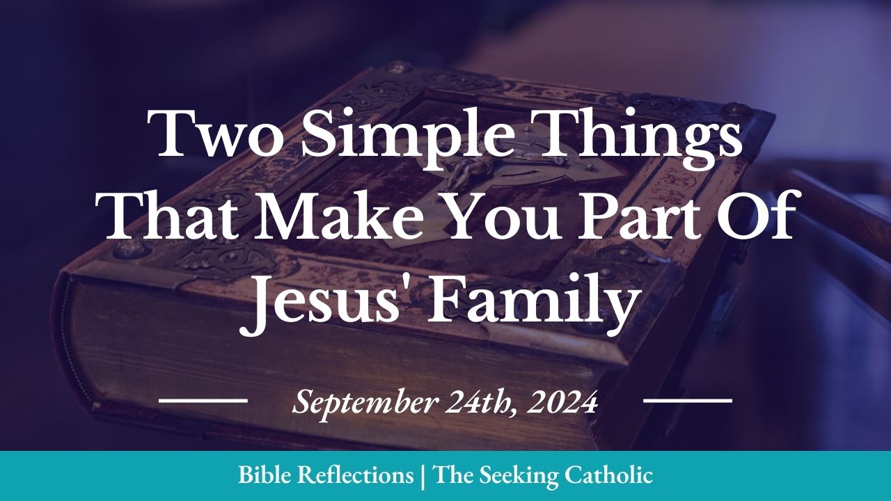 Closeup of an ornate Bible in the background with the blog title