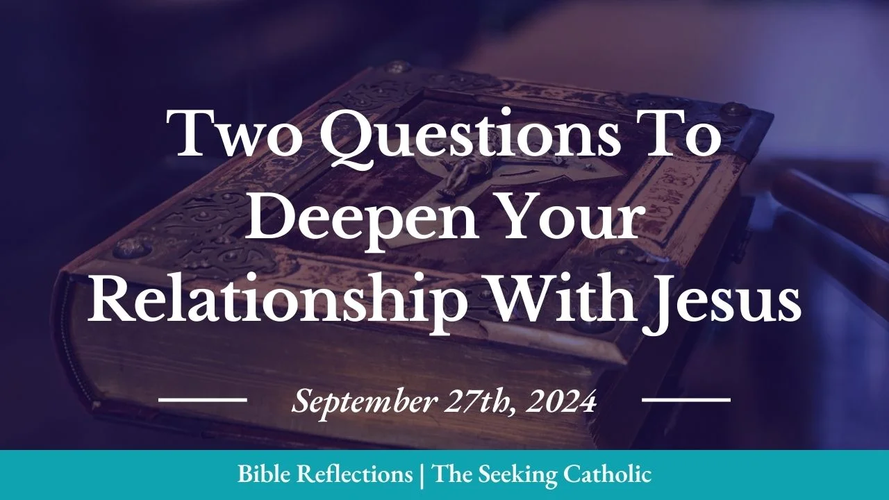 Closeup of an ornate Bible in the background with the blog title