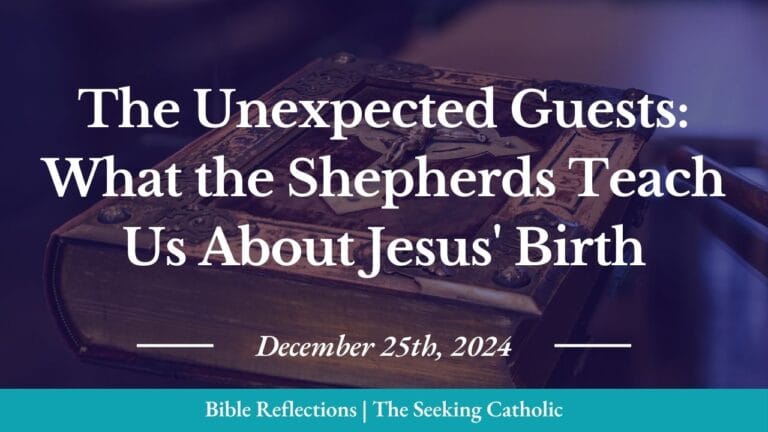 Closeup of an ornate Bible in the background with the blog title