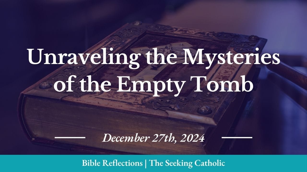 Closeup of an ornate Bible in the background with the blog title