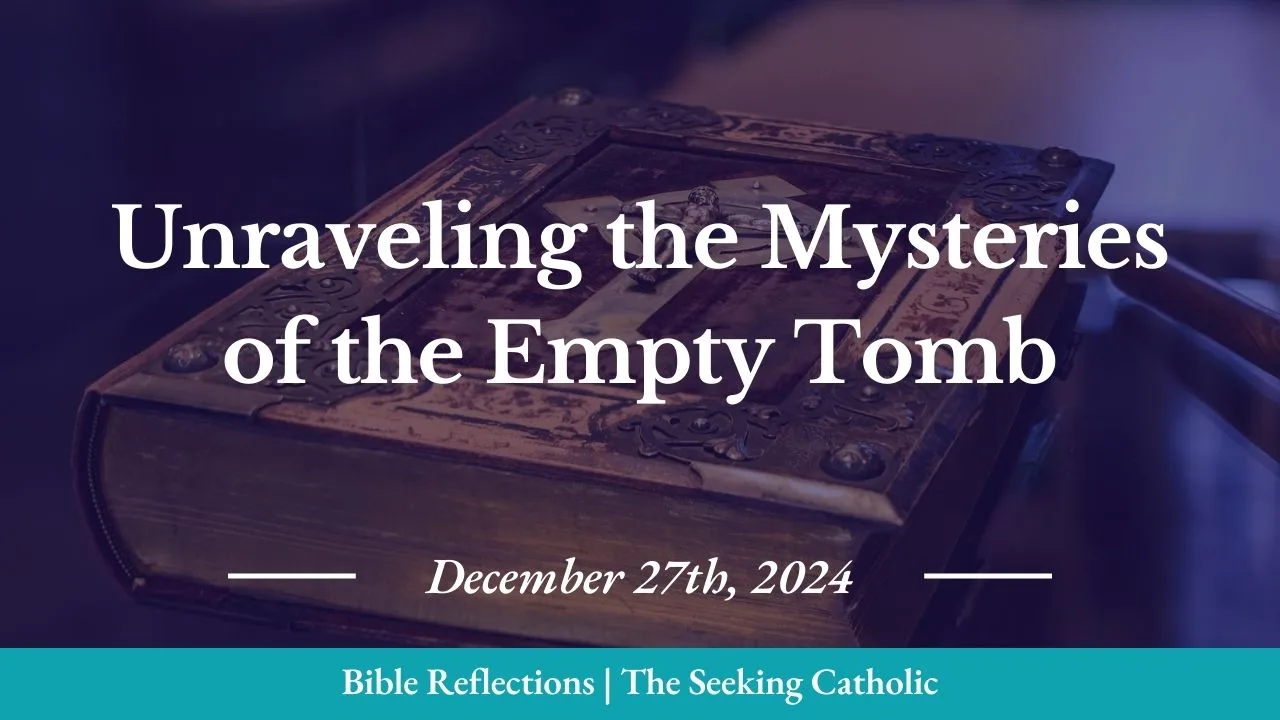 Closeup of an ornate Bible in the background with the blog title