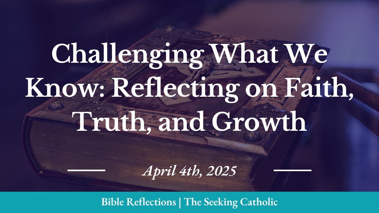 Closeup of an ornate Bible in the background with the blog title