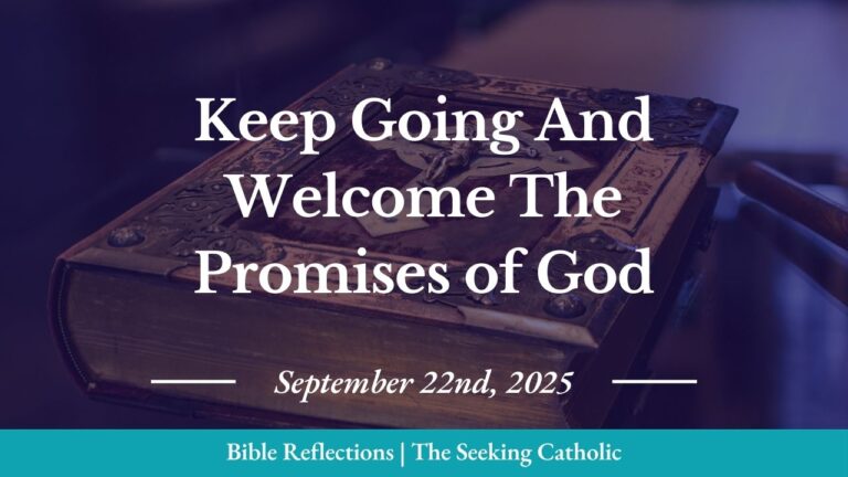 Closeup of an ornate Bible in the background with the blog title