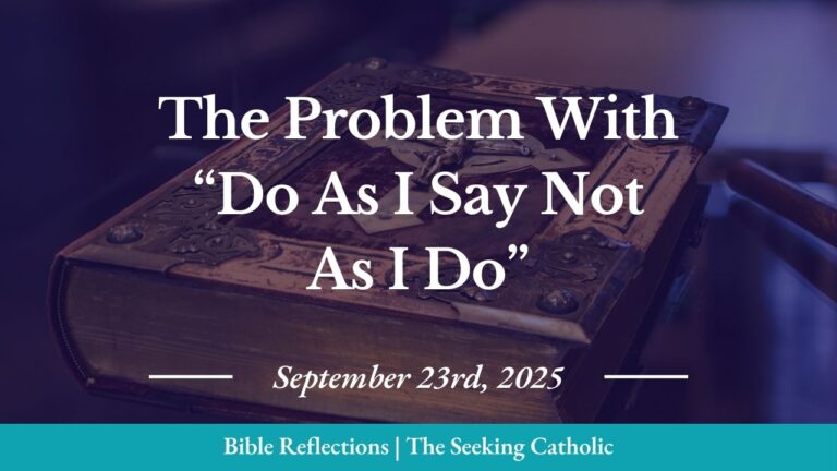 Closeup of an ornate Bible in the background with the blog title